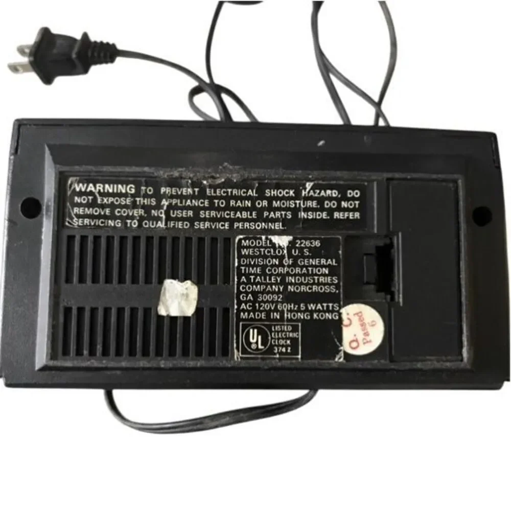 Westclox Model 22636 Digital Clock Radio *Read*
